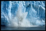 Ice calving from Glacier